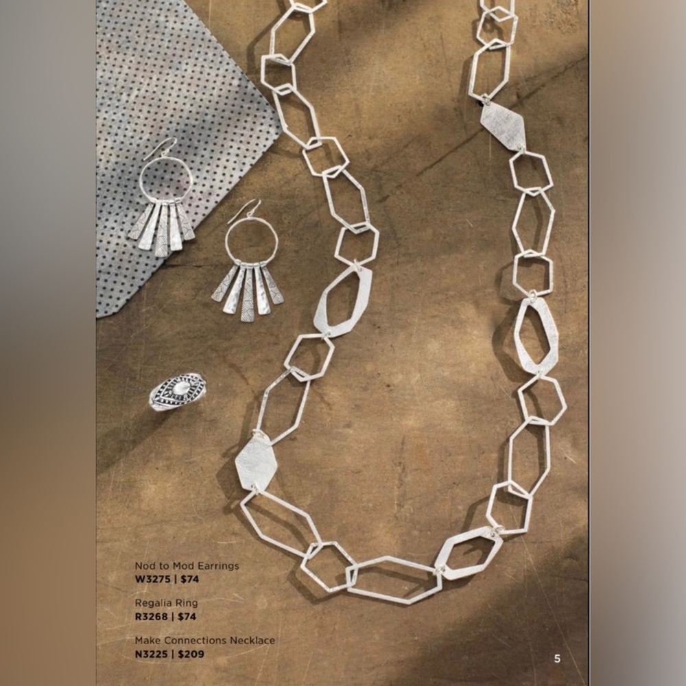 NWT SILPADA 925 STERLING MAKE CONNECTIONS 36" GEOMETRIC LINKCHAIN NECKLACE N3225
